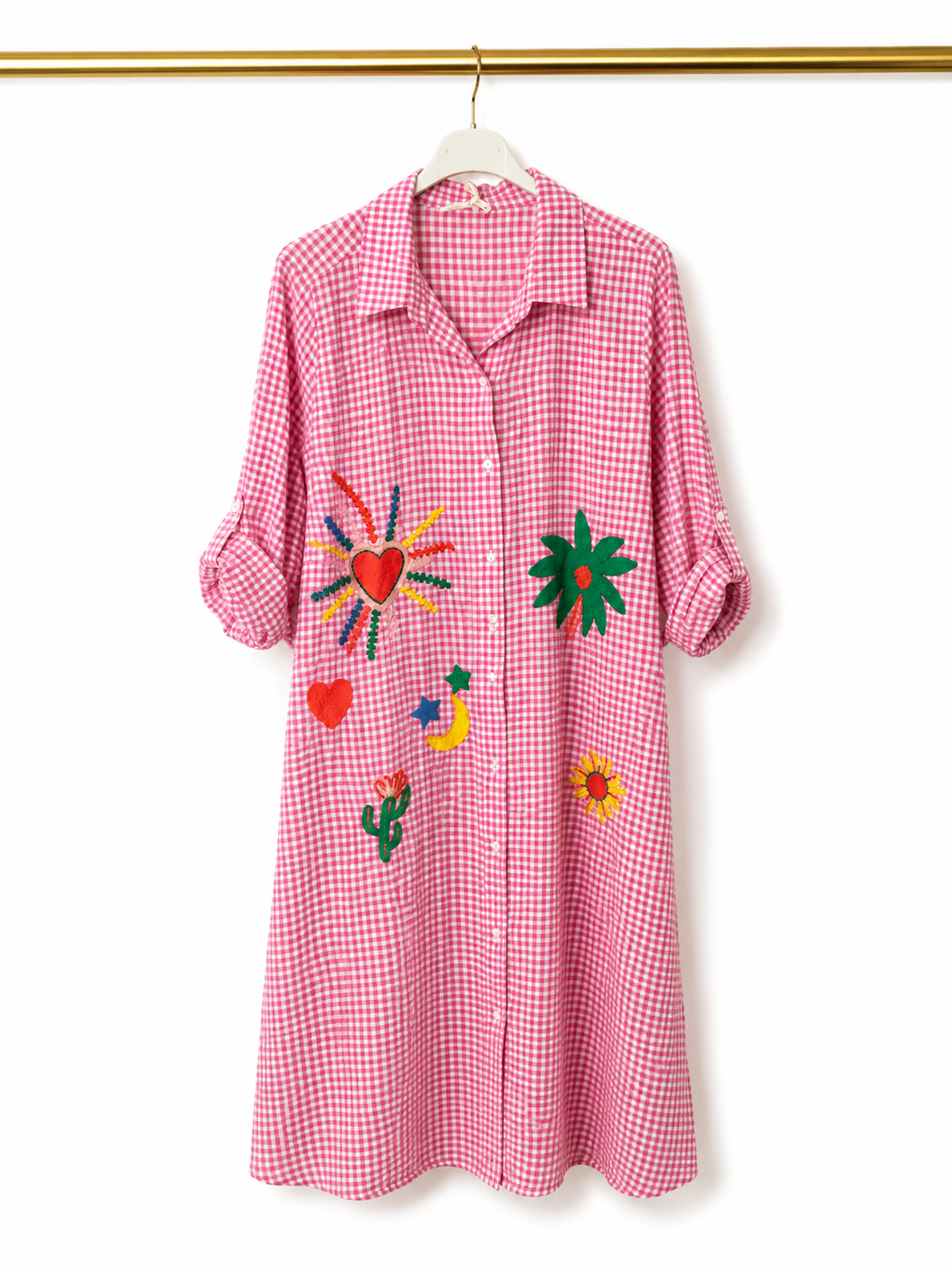 Robe chemise à carreau summer