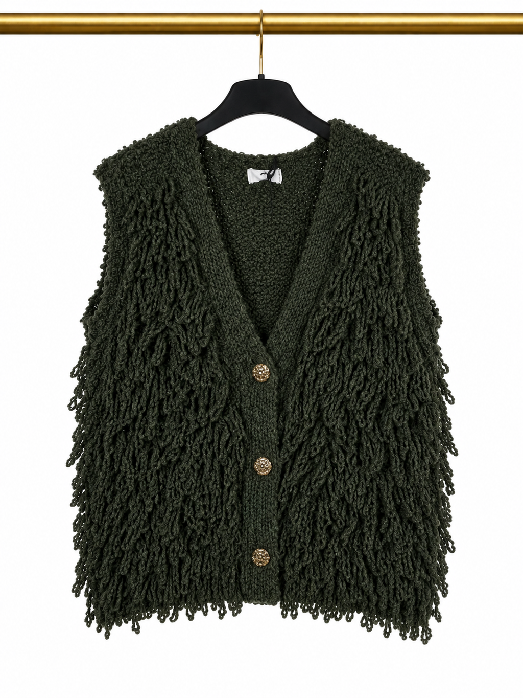 Gilet sans manches vert kaki 🌿✨