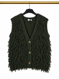 Gilet sans manches vert kaki 🌿✨