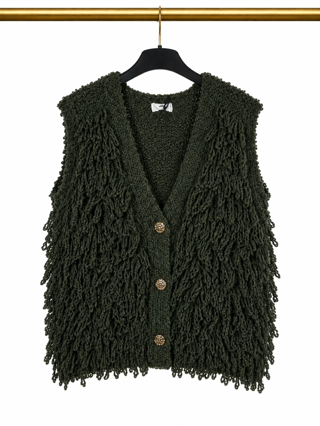 Gilet sans manches vert kaki 🌿✨