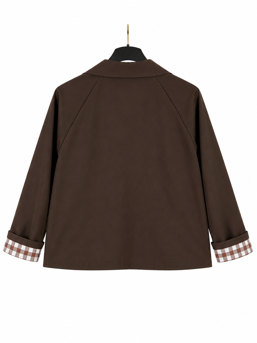 Veste marron à doublure carreaux 🤎
