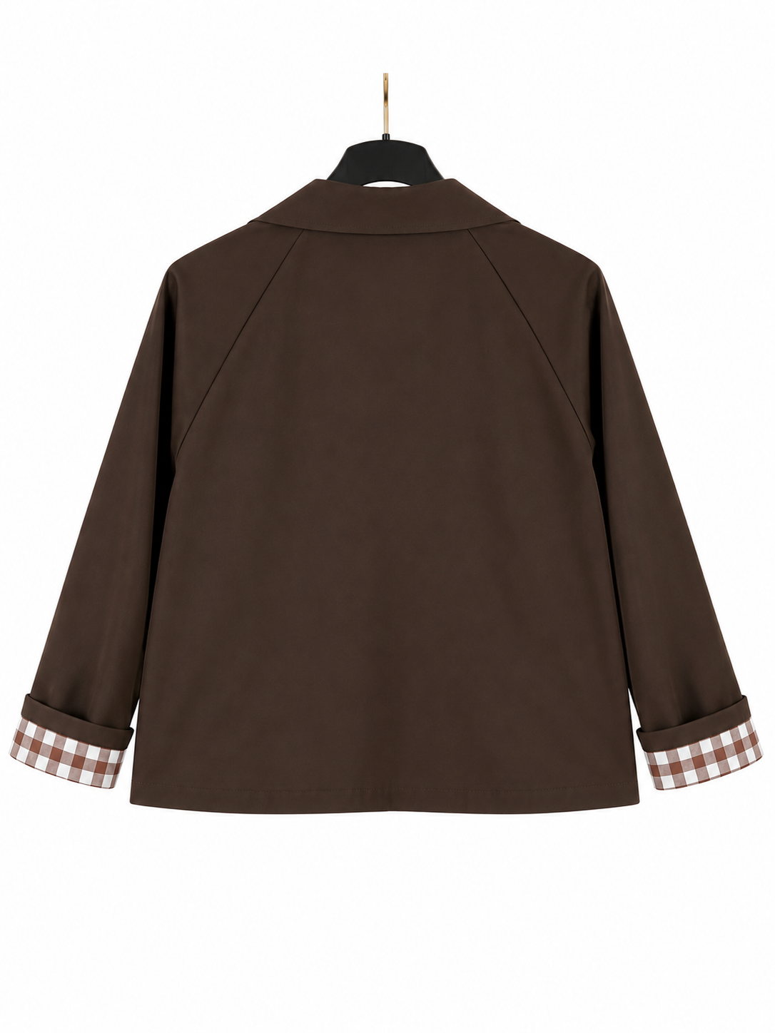 Veste marron à doublure carreaux 🤎