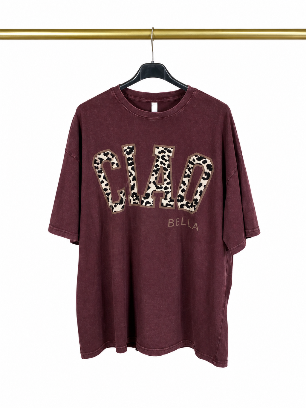 T-shirt « CIAO » effet léopard 🍷🐆