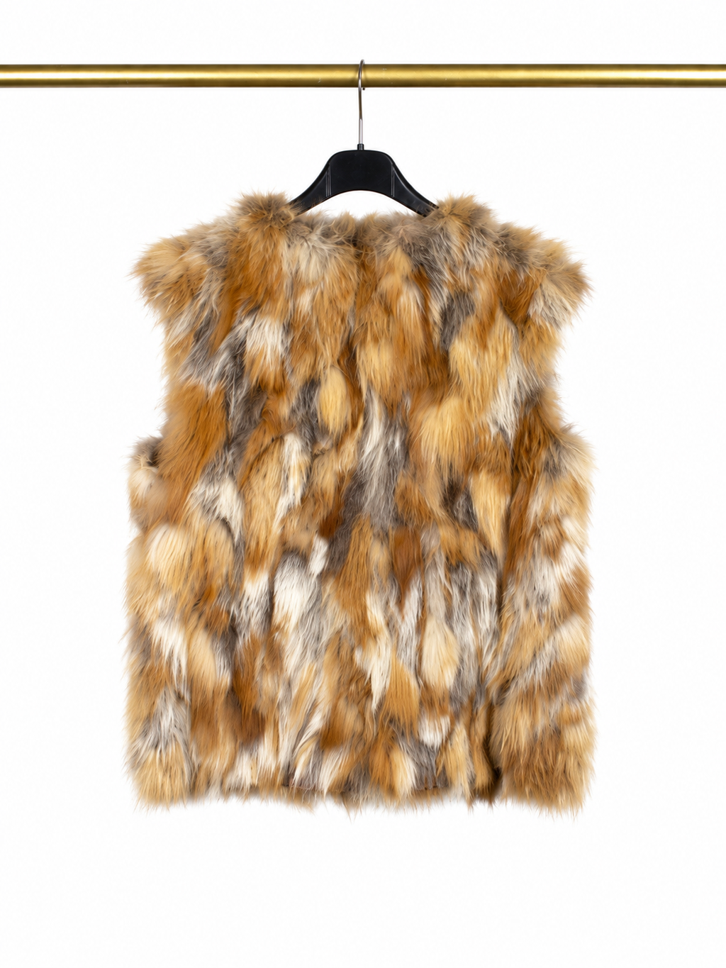 Gilet en véritable poil de renard 🦊🤎