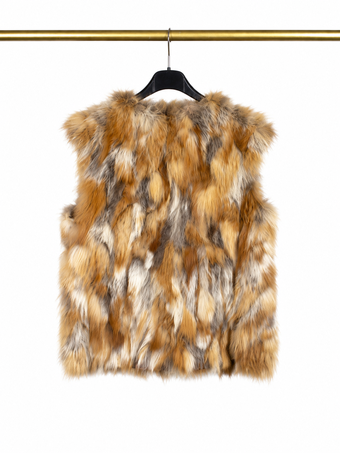 Gilet en véritable poil de renard 🦊🤎