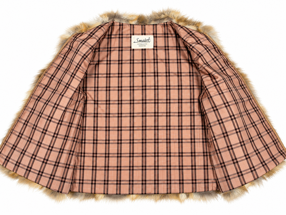 Gilet en véritable poil de renard 🦊🤎